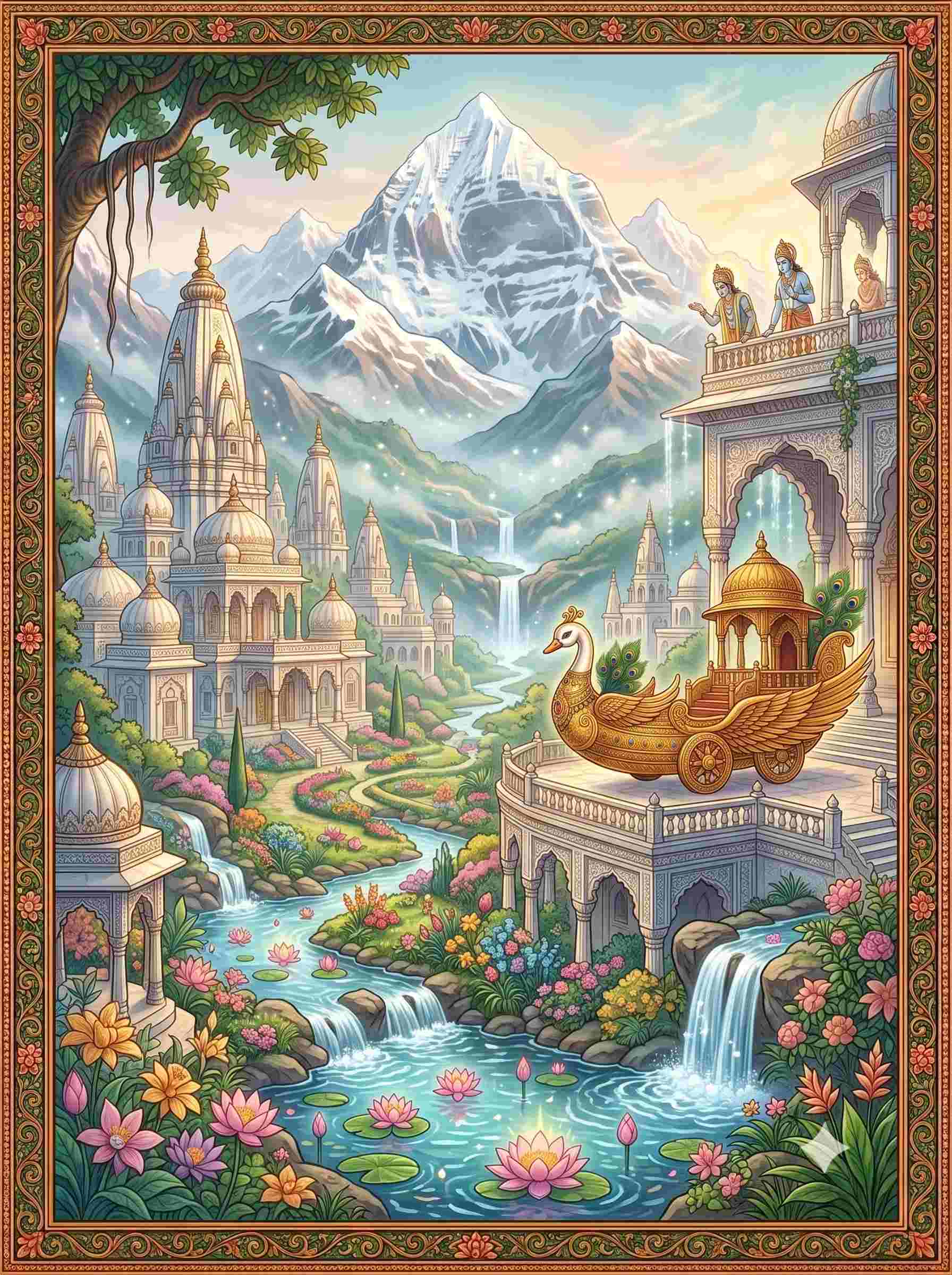 Alakapuri in the Himalayas